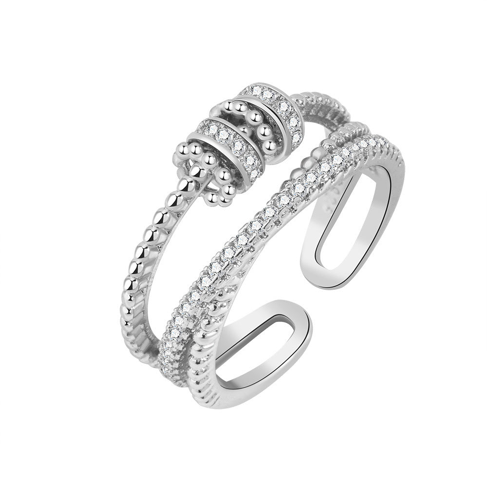 Rotatable Decompression Anxiety Lady Ring