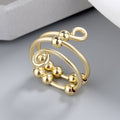 Fidget Double-layer Adjustable Decompression Color Retention Stress Anxiety Ring